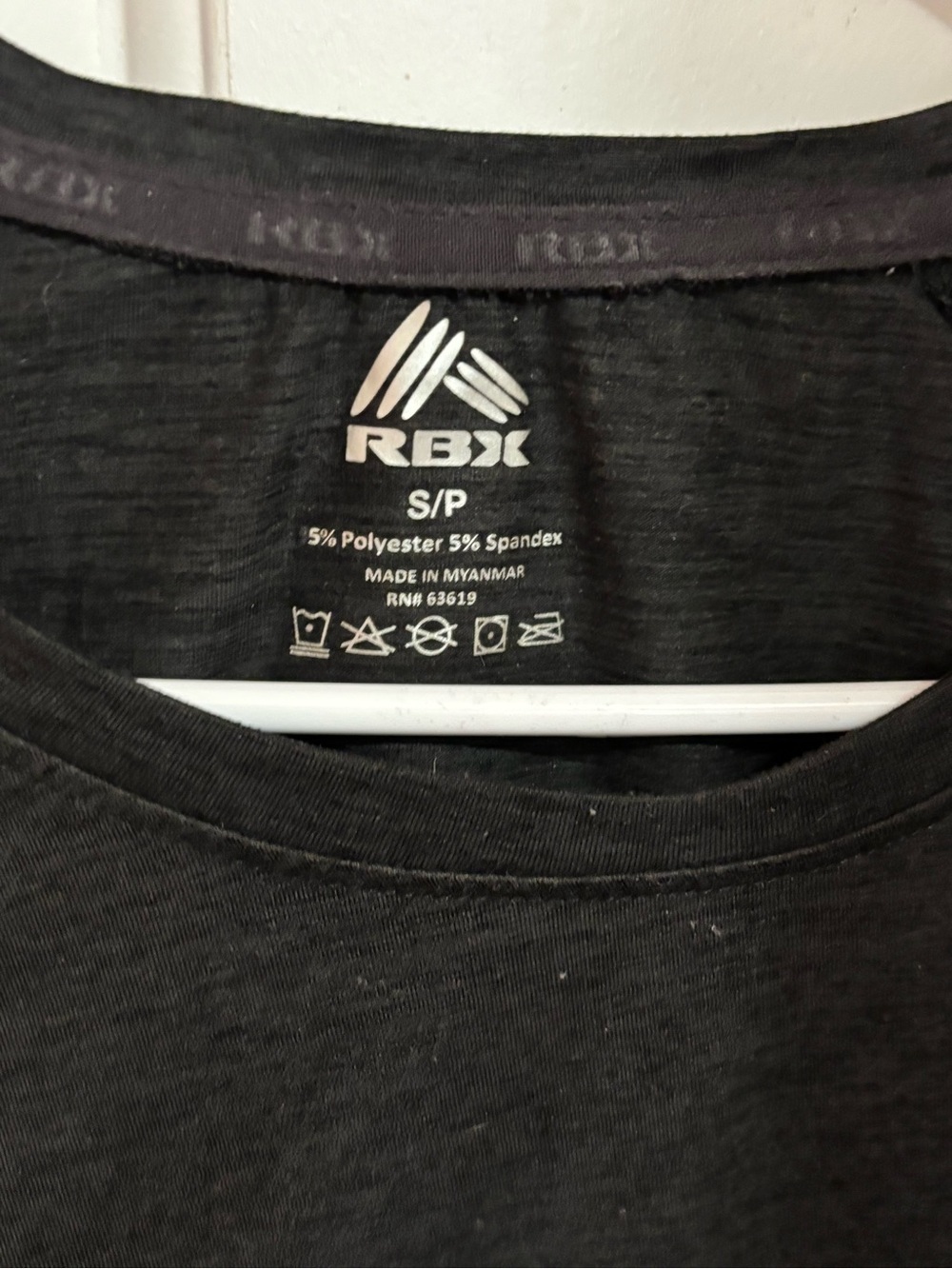 RBX Black Short Sleeve Athletic Tee - Picture 2 of 3